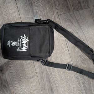 Stussy Black Messenger Bag